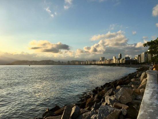 Apartamento Na Quadra Da Praia Santos  Buitenkant foto